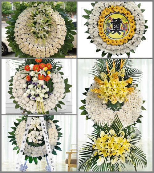 广东梅州市平远县上举镇畲脑村花圈速递